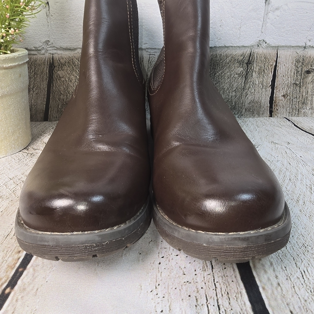 Eastland Jasmine Chelsea Dark Brown Ankle Boot slip on Womens 9 EUC - Picture 3 of 11